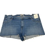 Abercrombie Fitch Jean Short Women Plus 37/24 The Mom 10.5 High Rise Cut... - $47.07 CAD