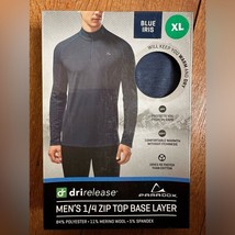 Paradox 1/4 Zip Top Poly-Merino Blend Base Layer Man Undershirt Long Sle... - $901.52 MXN