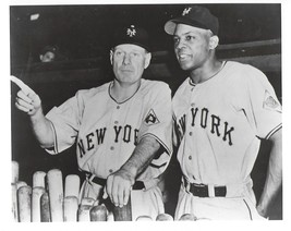 Willie Mays &amp; Leo Durocher 8X10 Photo New York Giants Ny Picture Baseball Mlb - £3.94 GBP