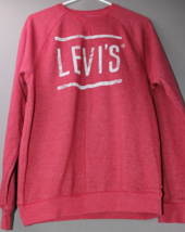 LEVI&#39;S CREW SWEATSHIRT heather red Logo Soft UNISEX ADULT MEDIUM  1230 - £10.64 GBP