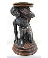 Italian Venetian Polychrome and Ebonized Wood Blackamoor Table Stand cir... - $51,944.82 MXN