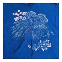 Heron Genesis Art Coastal Tees Blue Tshirt Size Large Vintage Beach Tropical - £18.66 GBP