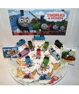Thomas the Tank Engine Deluxe Cake Toppers Set of 14 with 10 Trains, 2 S... - £12.54 GBP