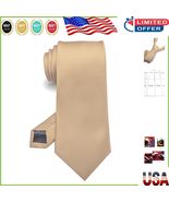 Versatile Champagne Tie for Men - Elegant Silk Necktie with 1200 Stitches - $23.90 CAD