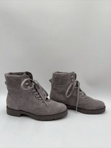 Splendid Sadie Women&#39;s Suede Almond Toe Combat &amp; Lace-up Boots Grey Size 6.5M - £33.29 GBP