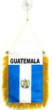 Wholesale lot 3 Guatemala Mini Flag 4&quot;x6&quot; Window Banner w/ suction cup - £4.39 GBP