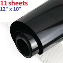 11 Black HTV Iron On Heat Transfer Vinyl Sheets Bundle 10x12 for T-Shirts Cricut - £10.78 GBP