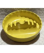 Vintage GES-LINE #331 Melamine Mid Century Retro Ashtray Yellow 5&quot; Plast... - $13.80 CAD