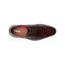 Men's Stacy Adams Shoes Crocodile Leather Print GABARDO 25681-221 Cognac image 2