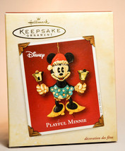 Hallmark: Playful Minnie - Disney - Minnie Mouse - 2002 Keepsake Ornament - £12.29 GBP