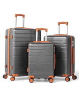 3 Piece Luggage Set, ABS Hardside Lightweight Suitcase with TSA Lock Spi... - €72,85 EUR
