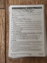 Premium Photo Paper Glossy 4x6 100 Sheets Seiko Epson - $5.25
