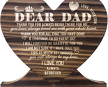 Fathers Day Gifts for Dad, Dear Dad Wood Plaque Sign, Thanks Dad Gifts, ... - £18.96 GBP