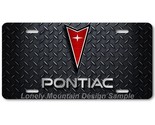 Pontiac Logo Inspired Art on D. Plate FLAT Aluminum Novelty License Tag ... - £14.38 GBP