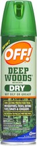 OFF! Deep Woods 25% DEET Insect Repellent 4oz  Aerosol mosquito tick chi... - $525.15 MXN