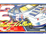 (1) Vintage Rusty Wallace #2 NASCAR Racing Miller Lite Metal License Pla... - $11.87