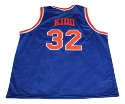 Jason Kidd Custom Pilots High School Basketball Jersey New Sewn Blue Any Size image 5