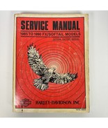 Harley Davidson Service Manual FX/Softail Models 1985-1990 Part No 99482-90 - $1,128.81 MXN