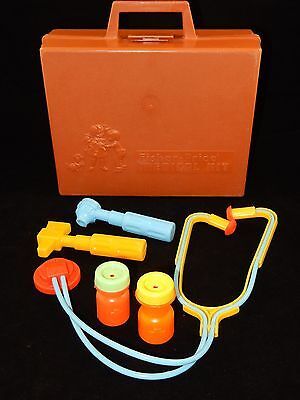 Primary image for Fisher Price 1977 Dark Brown Medical Kit #936**