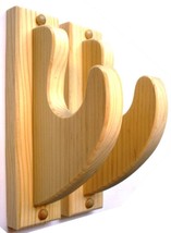 Pine Wooden Gun Rack Hangers Rifle Shotgun or Sword Wall Mount Display - $14.99