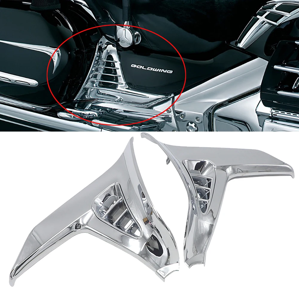 Triangle Cover   Wing GL1800 GL1800  Chrome Left Right Motorcycle Parts Modified - £166.33 GBP