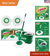 Complete Microfiber Spin Mop Set with Bucket and Wringer for All Surfaces - $89.99