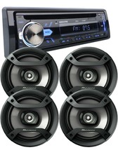 4X Pioneer 6.5&quot; Speakers + Audiotek 1-Din Car Audio Bluetooth CD AM FM Receiver - £154.92 GBP