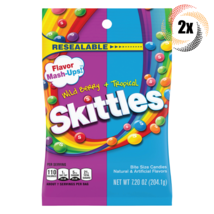 2x Bags Skittles Wild Berry + Tropical Flavor Mash Up Bite Size Candies | 7.2oz - £11.34 GBP