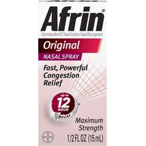 Afrin Original NASAL PUMP/ SPRAY 12 Hour ~ Exp 10/2025+ - $222.62 MXN
