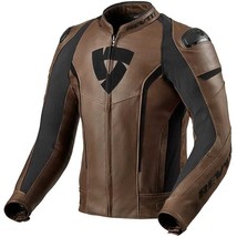 Revit Glide Vintage Motorcycle/Motorbike Leather Jacket Brown - £220.32 GBP