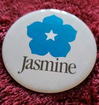 VTG Jasmine Pinback Jcket Button Lapel 3 Inch Computer Software - $9.99