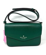 Kate Spade Sadie Envelope Crossbody Purse in Deep Jade Green Leather k7378 New - $110.48