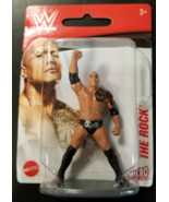Mattel WWE 3 inch THE ROCK MINI FIGURE Wrestler Dwayne Johnson Miniature... - £6.22 GBP