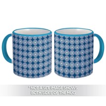 Mandala : Gift Mug Abstract Modern Decor Blue Esoteric Pattern - £12.70 GBP