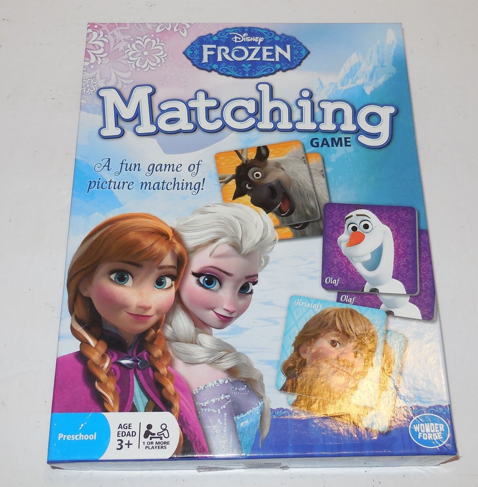 Disney FROZEN Matching Game Age 3+ 100% Complete Wonder Forge - $9.98