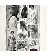 Stage Favorite Actresses Victorian Era Theater 1906 Photo Plate Printing... - $456.12 MXN