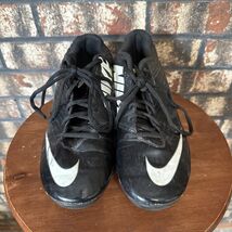 NIKE Men's Black Green White Vapor Shark Football Cleats #643162 010 Sz 8 - $9.99