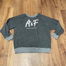 Abercrombie kids Gray Pullover Sweatshirt Floral Sequins Girls Size 11/12 - £18.61 GBP