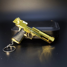 Pistol Shape Keychain Metal Keychain For Men Desert Eagle - £10.15 GBP