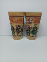 Pair Of  Medieval Times Dinner &amp; Tournament Holographic Lenticular Plast... - £14.69 GBP