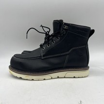 Wolverine I-90 DuraShocks W201143 Men Black Leather Lace Up Work Boots Sz 10.5EW - £59.65 GBP
