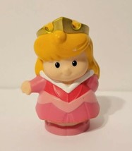 Fisher Price Little People Disney Princess Aurora Sleeping Beauty Pink F... - £8.60 GBP
