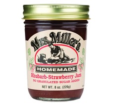 Mrs. Miller&#39;s Homemade No Sugar Rhubarb-Strawberry Jam, 3-Pack 8 oz. Jars - $29.65