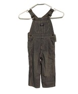New Oshkosh B&#39;gosh Overalls Vestbak Striped Railroad Size 24M Hickory Pi... - $219.58 MXN