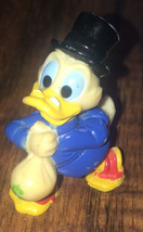 AG) Vintage 1991 Disney Kellogg Scrooge McDuck Money Bags Mini Plastic Figurine - £3.45 GBP