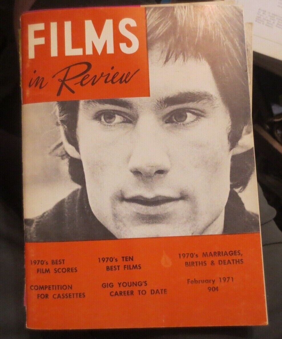FILMS IN REVIEW magazine February 1971 Timothy Daulton cover Wuthering H... - $9.49