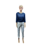 Nili Lotan Womens 6 East Hampton Cropped Pants Ivory Low Rise Stretch US... - £63.65 GBP