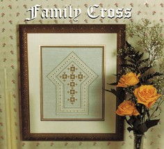 Terry Capps The Family Cross Framed Piece Bookmark Hardanger Embroidery ... - $13.99