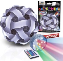 Geosphere 30 pc White Puzzle Lamp Kit Complete with Wireless LED Light 12” White - $23.75
