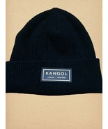 Kangol London New York Men&#39;s Pull On Knit Beanie Black &amp; Gold Patch Born... - $19.73